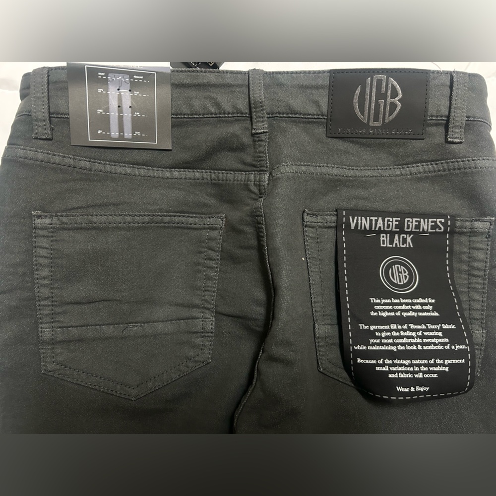 JGB Vintage Genes Black Slim Straight Jeans